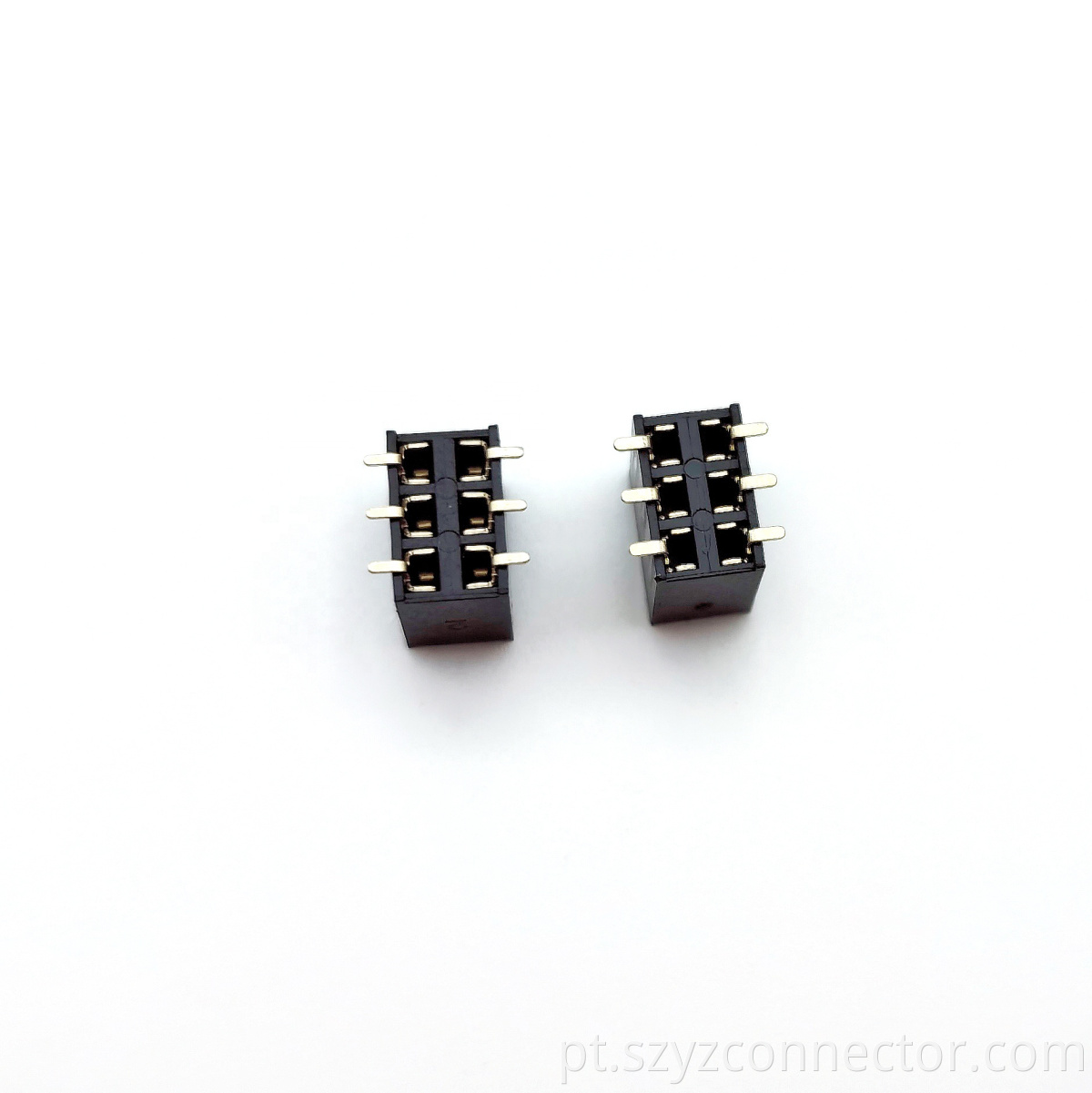 2.54mm Pitch Female Header Connector Dual Row SMT H8.5mm 2*3P
